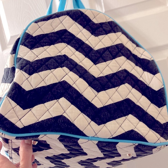 Large Quilted Tote (Gabrielle) on front in Pink - Picture 5 of 8